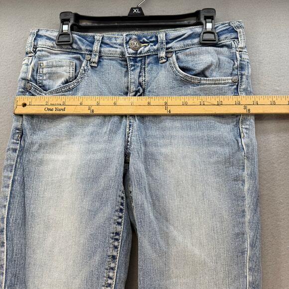 Silver Jean Co Jeans Girls 14 Light Blue Sasha Straight Leg Mid Rise School Jean - Picture 11 of 14